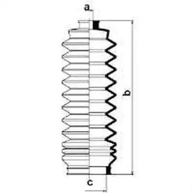 Гофрований кожух, механізм рульового керування 83594 GKN SPIDAN