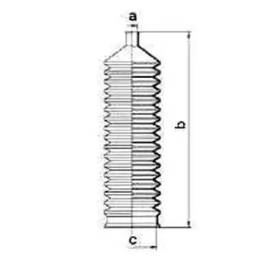 Гофрований кожух, механізм рульового керування 83601 GKN SPIDAN