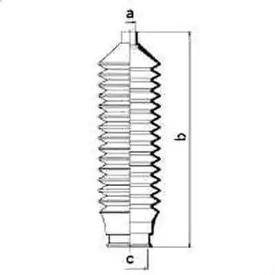 Гофрований кожух, механізм рульового керування 83602 GKN SPIDAN