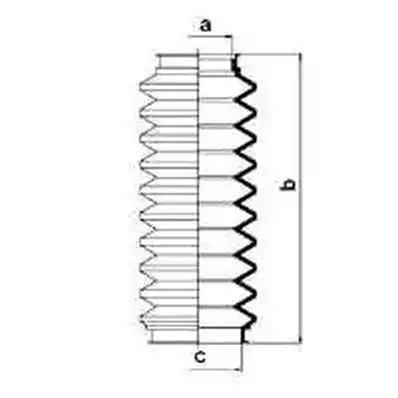 Гофрований кожух, механізм рульового керування 83679 GKN SPIDAN