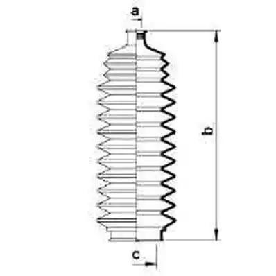 Пильовик рульового механізма 83820 GKN SPIDAN