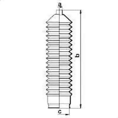 Гофрований кожух, механізм рульового керування 83835 GKN SPIDAN