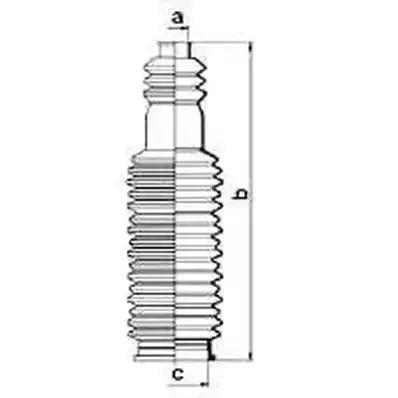 Гофрований кожух, механізм рульового керування 83838 GKN SPIDAN