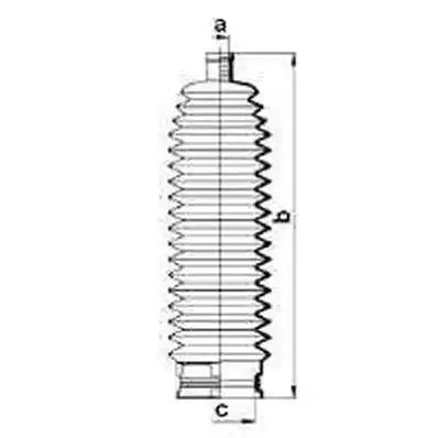 Гофрований кожух, механізм рульового керування 83880 GKN SPIDAN