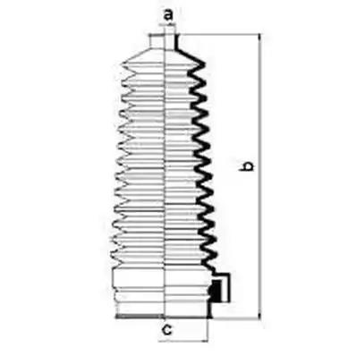 Гофрований кожух, механізм рульового керування 83897 GKN SPIDAN
