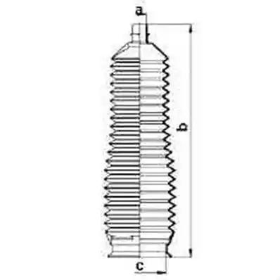 Гофрований кожух, механізм рульового керування 83905 GKN SPIDAN