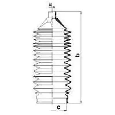 Гофрований кожух, механізм рульового керування 83938 GKN SPIDAN