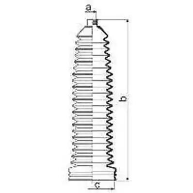 Гофрований кожух, механізм рульового керування 83994 GKN SPIDAN