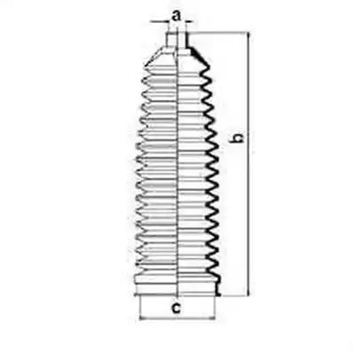 Гофрований кожух, механізм рульового керування 84069 GKN SPIDAN