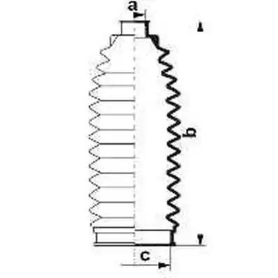 Чохол рульового механізму 84086 GKN SPIDAN