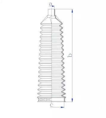 Гофрований кожух, механізм рульового керування 84116 GKN SPIDAN