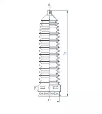 Гофрований кожух, механізм рульового керування 84138 GKN SPIDAN