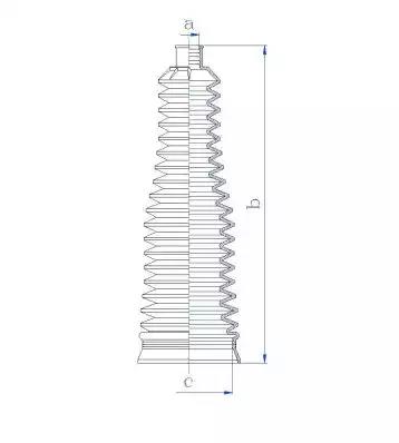 Гофрований кожух, механізм рульового керування 84152 GKN SPIDAN