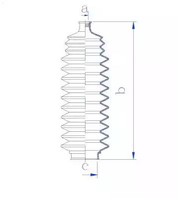 Гофрований кожух, механізм рульового керування 84156 GKN SPIDAN