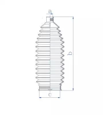 Гофрований кожух, механізм рульового керування 84187 GKN SPIDAN