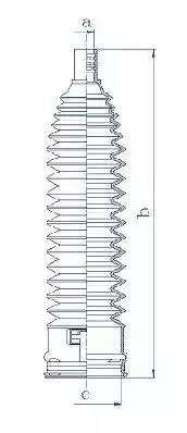 Гофрований кожух, механізм рульового керування 84217 GKN SPIDAN