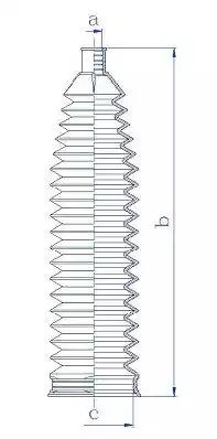 Гофрований кожух, механізм рульового керування 84218 GKN SPIDAN