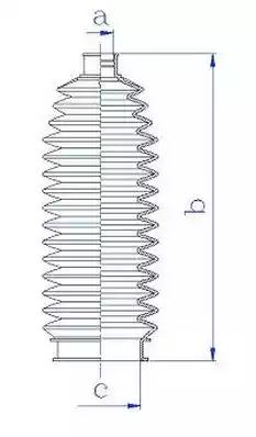 Гофрований кожух механізм рульового керування 84224 GKN SPIDAN