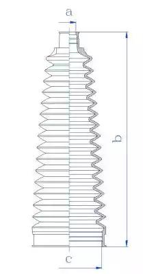Гофрований кожух, механізм рульового керування 84251 GKN SPIDAN