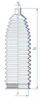 Гофрований кожух, механізм рульового керування 84270 GKN SPIDAN