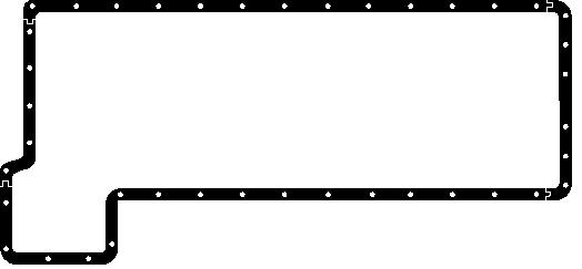 Ущільнення, оливний піддон 001652 ELRING