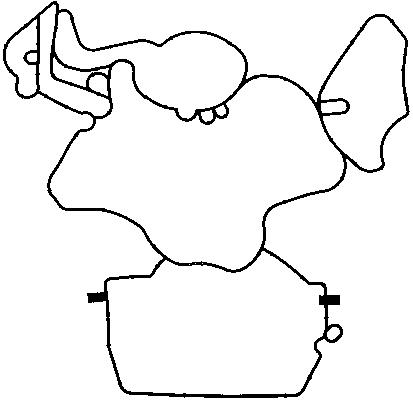 Прокладка передньої кришки vw touareg 3.0 tdi 10-18 122472 ELRING