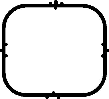 Прокладка впускного колектора 489870 ELRING