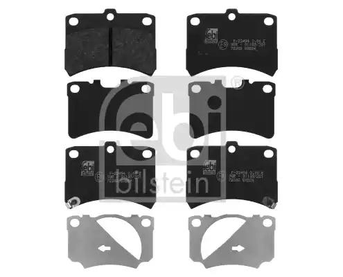 Комплект гальмівних накладок, дискове гальмо 16661 FEBI