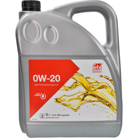 Мастило моторне 0w-20 vw 50800/50900 5l. 177651 FEBI