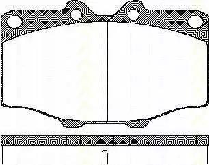 Колодки гальмівні передні 811010034 TRISCAN