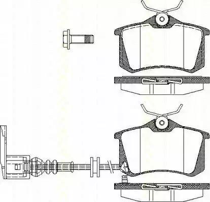 Колодки гальмівні дискові 811029036 TRISCAN