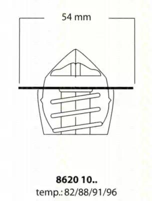 Термостат 86201082 TRISCAN