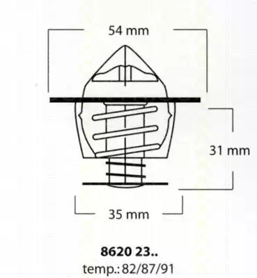Термостат 86202387 TRISCAN