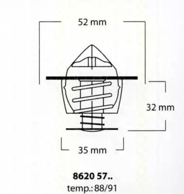 Термостат 86205791 TRISCAN