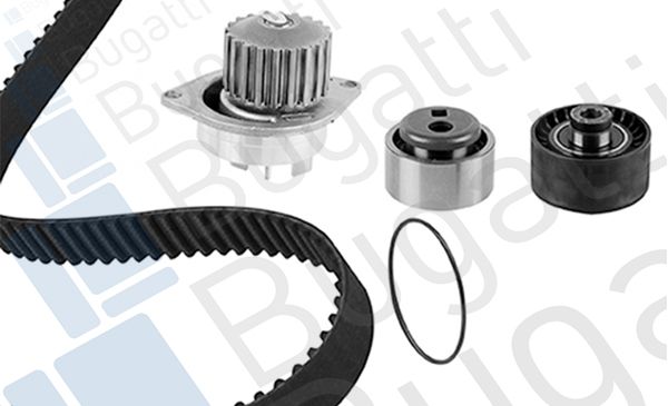 Bugatti peugeot к-кт грм  ремень+ 2 ролика+ помпа 106 98-04 KBU7404B BUGATTI