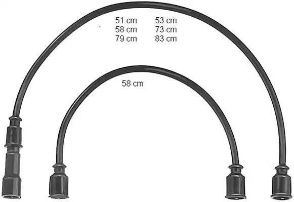Комплект проводов зажигания ZEF363 BERU