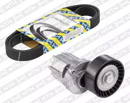 Zestaw rolek + pasek akcesoria silnika audi KA85700 SNR NTN