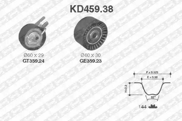 Комплект ременя грм ford ви-во ntn-snr KD45938 SNR NTN