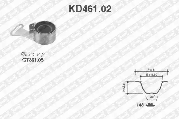 Комплект ремня грм KD46102 SNR NTN