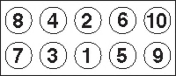 Комплект гвинтів голівки циліндра HBS369 PAYEN