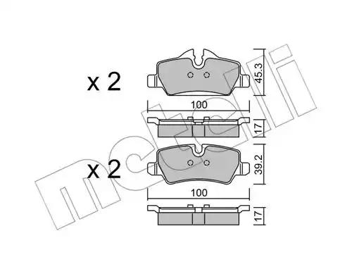 Klocki ham tyl  mini f55 14- 2210140 METELLI