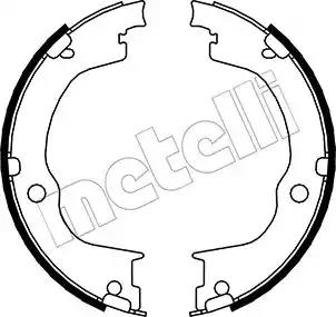 Комплект тормозных колодок стояночная тормозная... 530317 METELLI