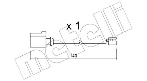 Датчик зносу гальмівних колодок SU274 METELLI