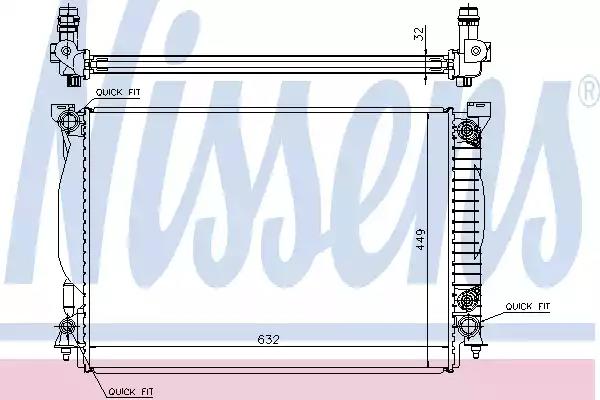 Радіатор охолоджування 60307A NISSENS