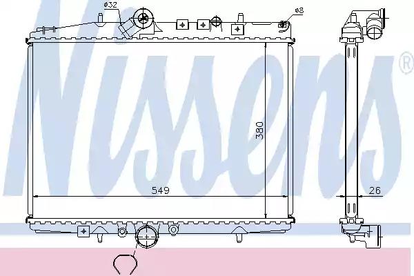 Радіатор охолоджування 61294A NISSENS