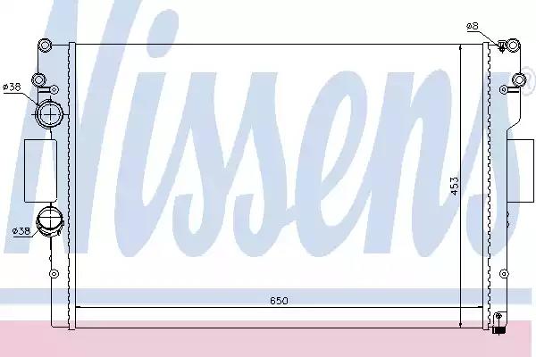 Nissens iveco радіатор системи охолодження двигуна daily iv 06- 61987 NISSENS