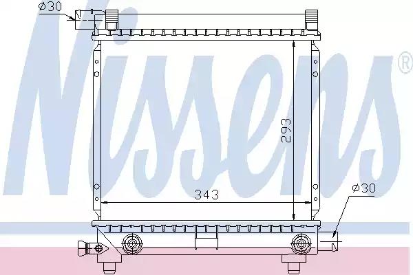 Радіатор охолодження двигуна 62550 NISSENS