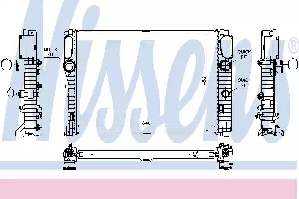 Радіатор охолодження mb e-class w211 3.2-6.2 02-09 62796A NISSENS