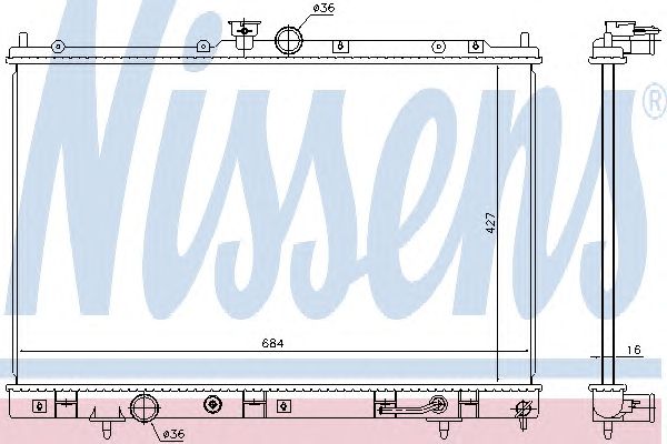 Радіатор 628976 NISSENS