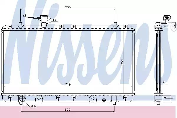Радіатор sz aerio01-1.3 i 16v+[oe 17700-54g00] 64167A NISSENS